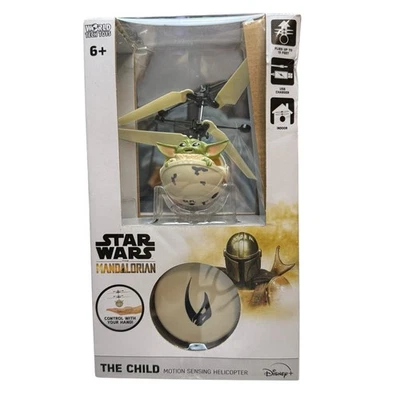 World Tech Toy Star Wars Mandalorian The Child Baby Yoda Motion Sense Helicopter - Image 1 of 4