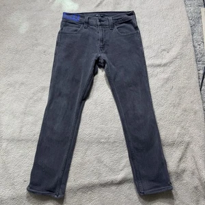 Levis Line 8 Jeans Mens 30 Black Denim Mid Rise Cotton Straight Meas 28x26 - Picture 1 of 14