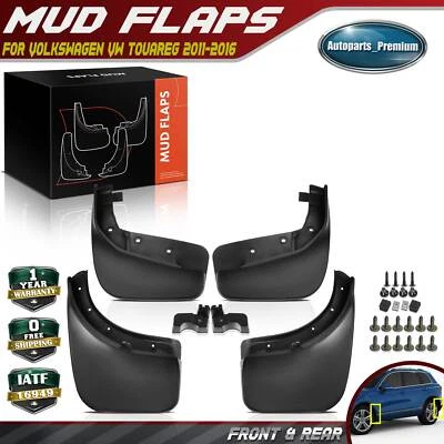 4x Guardabarros guardabarros delanteros y traseros para Volkswagen VW Touareg 11-16 Foto 1 de 4