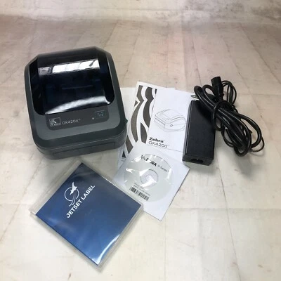 Zebra GK420d Direct Thermal Label Printer Includes Jetset Label Design Software - Image 1 of 4