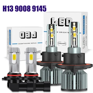 For Ford F250 F350 F450 F550 Super Duty 2005-2018 LED Headlight + Fog Bulbs NEW - Picture 1 of 15