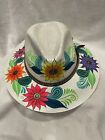 Hand Painted Mexican Hat Cowgirl Cowboy Artisanal Sombrero