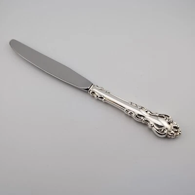 Cuchillo Reed & Barton Barroco Español Plata de Ley - 9 1/8" - Sin Mono Foto 1 de 2