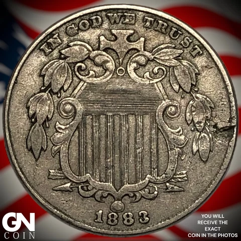 1883 Shield Nickel  Q7153 Cover