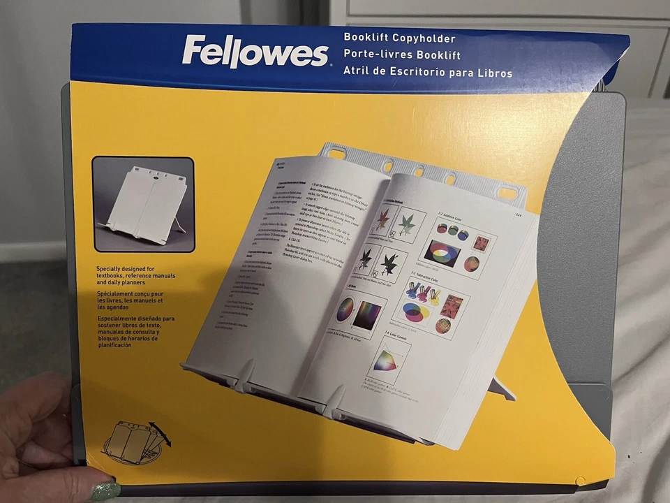 Fellowes Height Adjustable Copyholder / Document / Textbook Holder Stand 21140 - Image 1 of 2