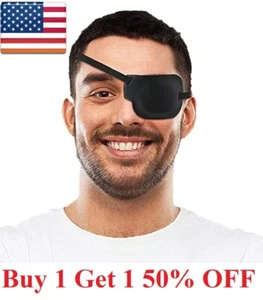 Concave Eye Patch /Foam Groove Eyeshades Adjustable Strap Medical Use  Washable - Picture 1 of 8