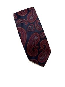 Tie - Haggar Clothing Dark Blue/Purple/Red Swirl Pattern 56" x 3.25"