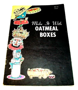 KAP Kraft Books "Make It With Oatmeal Boxes" PB-41 1966 Graff Publications 32pgs - Imagen 1 de 7
