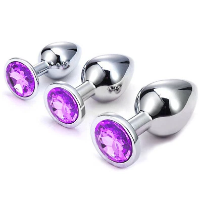 Juguetes Sexuales Para Mujeres Hombres Tapón Anal Metal Masajeador De Próstata - Image 1 of 4