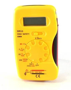 Schneider Rapitest Mini Multimeter Current Voltage Ohms Diode Test Pouch DM10 - Picture 1 of 5