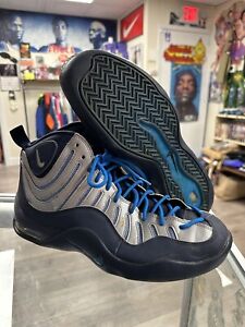 Nike Air Bakin Midnight Navy Shoes Mens US 13 Golden State 316383-400 Used