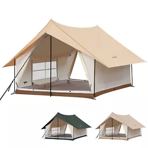 KINGCAMP Hauszelt Pinehouse II Familien 3-4 Personen Zelt Campingzelt Baumwolle - Bild 1 von 32