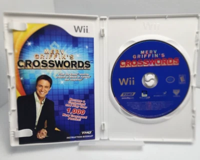 Merv Griffin's Crosswords Nintendo Wii THQ Complete CIB Tested Rated E - Image 1 of 4