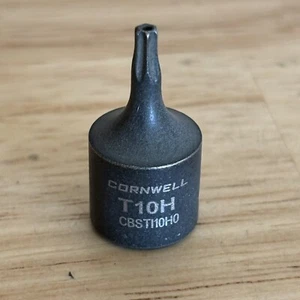 Cornwell T10 T10H Impact Star Bit Driver Socket 1/4” Drive Tamperproof CBSTI10HO - Picture 1 of 5
