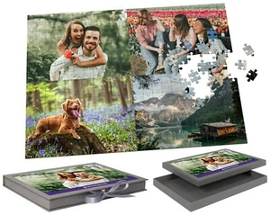 Custom Photo Collage Jigsaw Puzzle 300 Piece Personalised Picture Valentines - Picture 1 of 7