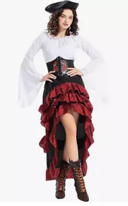 Pirate Wench Medieval Deluxe Costume Women’s Size L - NEW SEALED IN PKG - Picture 1 of 3