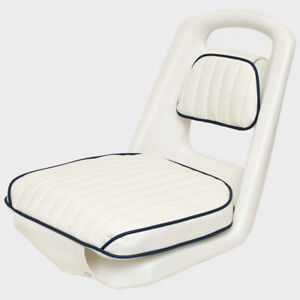 Moeller Boat Helmsman Chair 026333-HD | White Plastic Vinyl