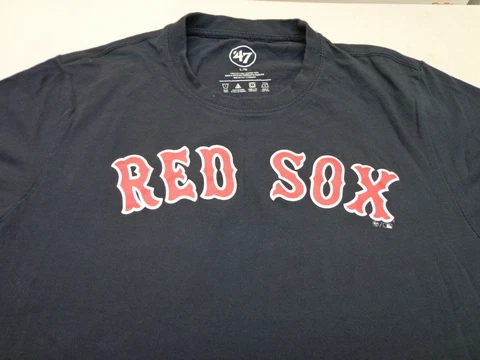Boston Red Sox Mookie Betts '47 Brand Navy Blue  T-Shirt Size Large Cover