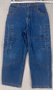Urban Extreme Active Wear Youth Boys Dark Wash Denim Jeans Size 8 - Picture 1 of 14