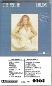 CANADA ABLE # AB5-7109 BLACK SHELL DOLBY 1983 CASSETTE DALIDA : UNE FEMME - Picture 1 of 2