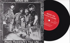 Mood Six -Plastic Flowers / It's Your Life- 7" 45 UK Psycho Rec. 1985 near mint - Imagen 1 de 1