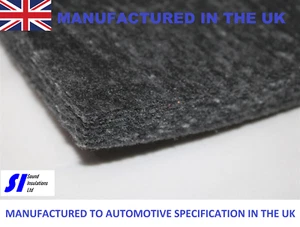 1 m x 1 m SIFelt™ 30 mm 600 g/m² Auto Wohnmobil Schalldämmmaterial HERGESTELLT IN UK - Bild 1 von 10