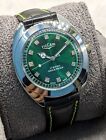 Amazing Vulcain St96 Hand Winding Green Dial 17 Jewel Analog Mens Wrist Watch