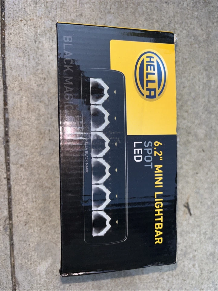 Hella Black Magic 358176211 6.2" Spot Beam Magic LED Mini Lightbar - Image 1 of 3
