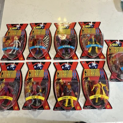Lote de 9 figuras de acción 1996 X-Men Generation X Toy Biz excelente estado Foto 1 de 4