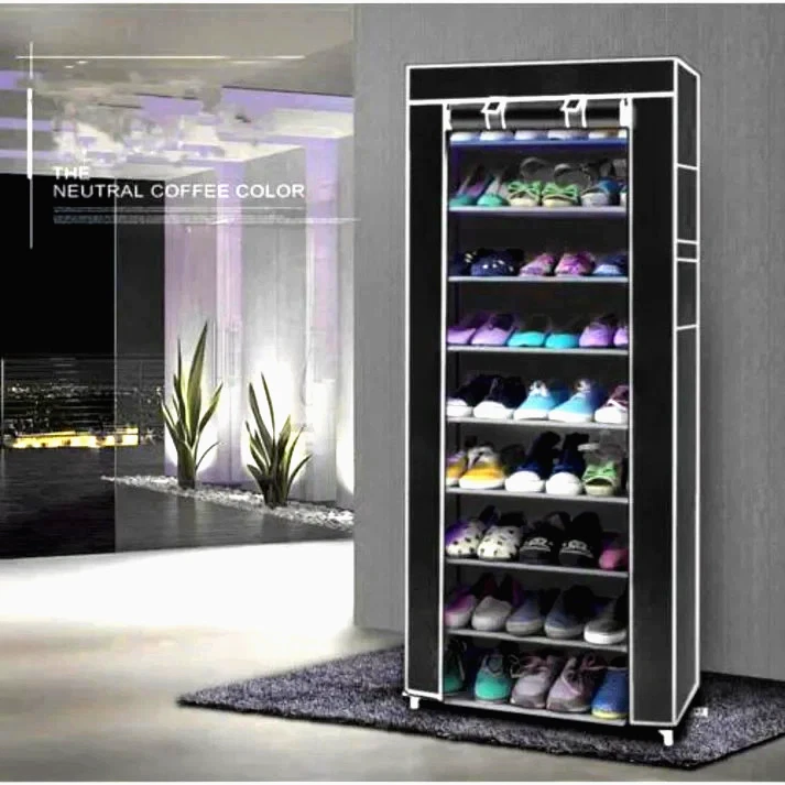 Zapatero moderno de 9 niveles estante de pie armario de almacenamiento Foto 1 de 4