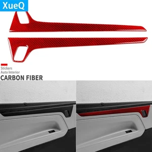 Red Carbon Fiber Interior Rear Door Panel Cover Trim For Honda Odyssey 2018-2025 - Picture 1 of 17