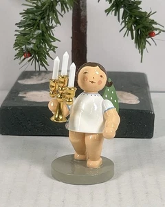 1869/25 Engel mit Leuchter Lichterbote Goldedition 4 Wendt und Kühn Erzgebirge - Picture 1 of 5