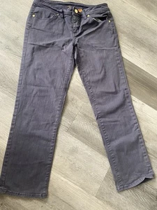 Tory Burch Pants Womens Size 29 Navy Blue Cotton Blend - Picture 1 of 8