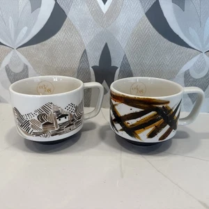 Starbucks Coffee Mugs 03/08 & 04/08Artisan Series Stackable - Picture 1 of 15
