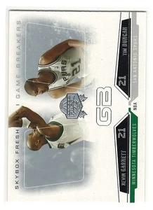 2004-05 SkyBox Fresh Ink Game Breakers - Kevin Garnett / Tim Duncan - Picture 1 of 3