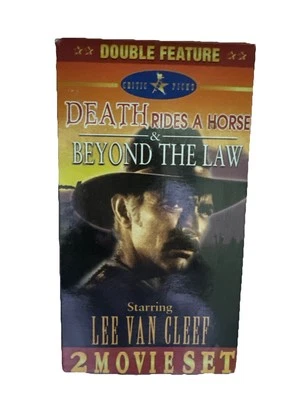 Death Rides A Horse  & Beyond The Law Double Feature VHS Lee Van Cleef - Image 1 of 4