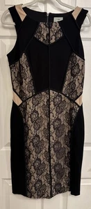 Abito tubino Anthropologie Maeve nero in pizzo con pannello taglia 8 - Foto 1 di 3