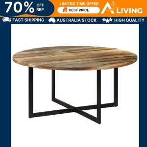 Dining Table 150x75 cm Solid Wood Reclaimed Rustic Furniture Home Decor 37074 - Picture 1 of 11