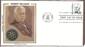US SC # 1866 Robert A. Millikan FDC . Colorano Silk  Cachet . - Picture 1 of 1