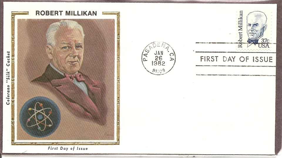 US SC # 1866 Robert A. Millikan FDC . Colorano Silk  Cachet . - Image 1 of 1