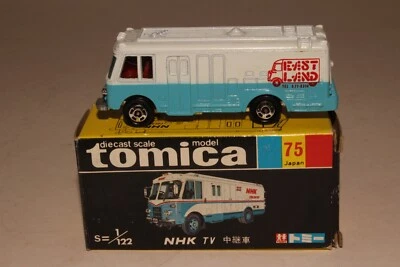 TOMICA POCKET CARS #75 NHK TV VAN, EAST LAND, AZUL Y BLANCO, EXCELENTE, EN CAJA Foto 1 de 4