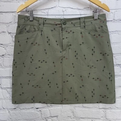 Falda mujer Eddie Bauer talla 8 estampado verde oliva  Foto 1 de 4