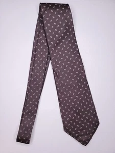 D Alonzo Lancaster Mens Formal Necktie 57"Lx3.75"W Brown Neck Tie - Picture 1 of 4