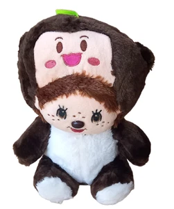 Monchhichi Sekiguchi Chic-a-Boo 11" PELUCHE SUAVE PELUCHE MONO JUGUETE - Imagen 1 de 7