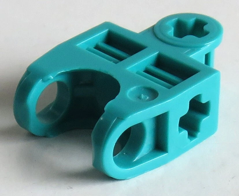 LEGO Technic- Achs Verbinder 2 x 3 mit Kugelkopfaufnahme , dunkel türkis # 32174 - Bild 1 von 1