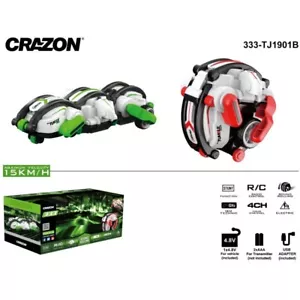 CRAZY Snake Telecomando Auto RC Stunt Cars 360° Flips Camion Arrampicata Bambini Giocattolo - Foto 1 di 10