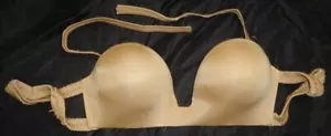 Ägyptischer handgefertigter einfarbiger BH Dina professioneller Bauchtanz tanzende Hautfarbe - Bild 1 von 2