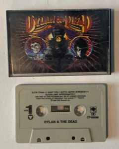 Dylan And The Dead Cassette Tape CBS records classic rock vintage music  - Picture 1 of 3