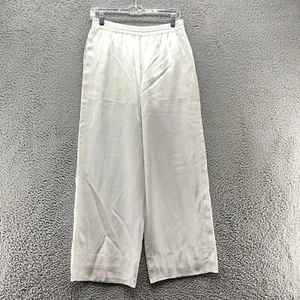 Club monaco Sleepwear Womens Small White Pajama Pants Silky New $169.50 Flaw - Picture 1 of 12