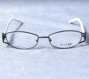 HELIUM PARIS EYEGLASSES NEW HE4114R WHITE BLACK 53/16/135 ITALY - Picture 1 of 6